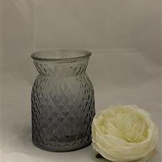 Charcoal Diamond vase